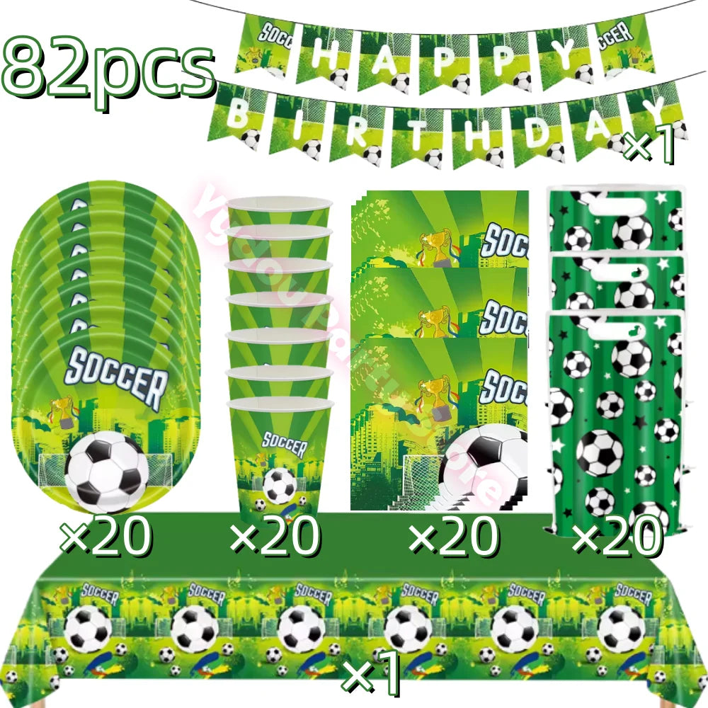 Football Birthday Party Decorations Set