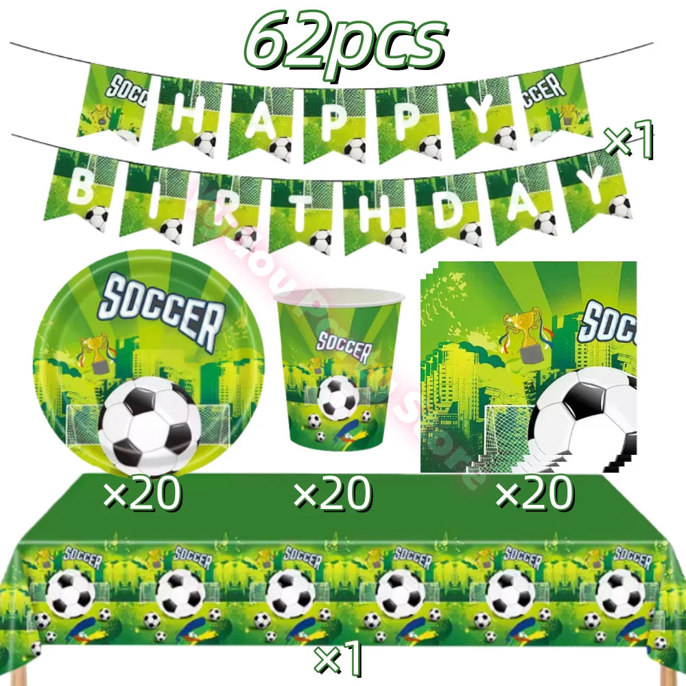 Football Birthday Party Decorations Set