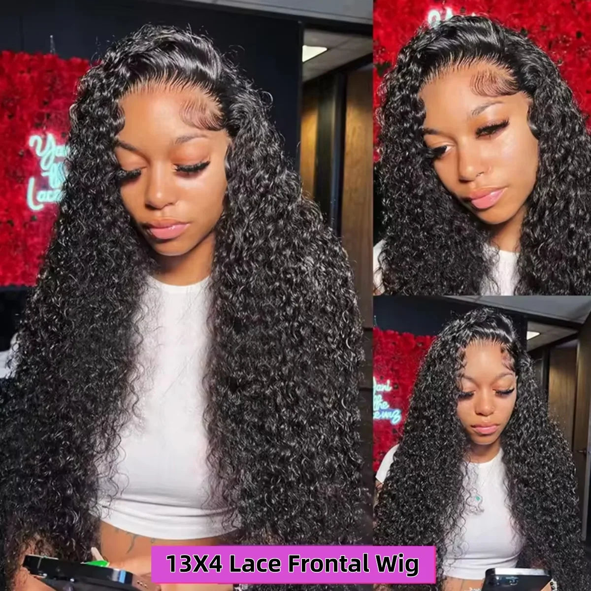 Burmese Curly Deep Wave HD Lace Front Wig