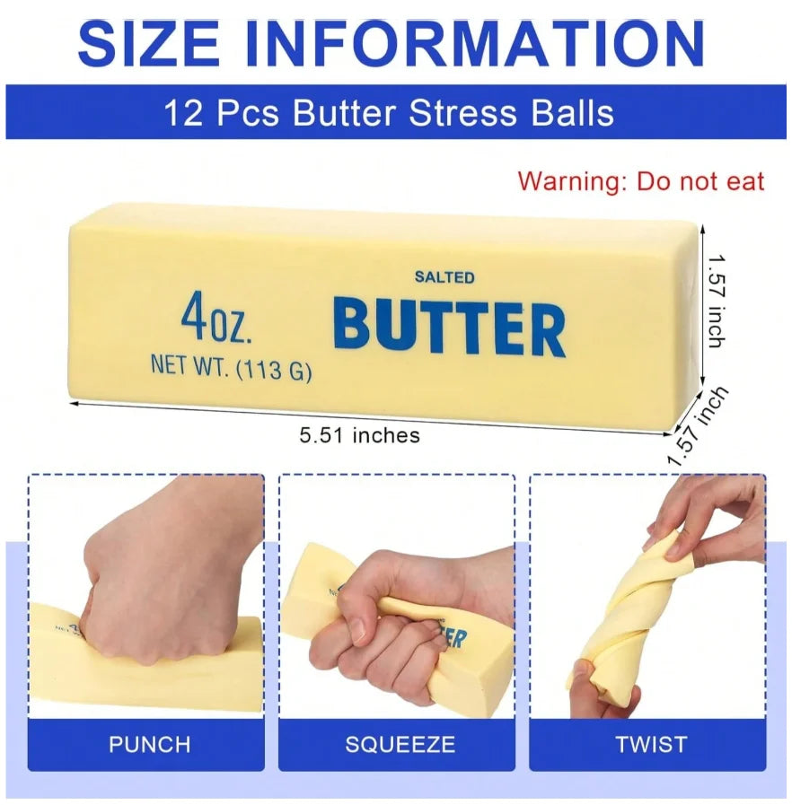 Food-Shaped Stress Relief Squeeze Toy