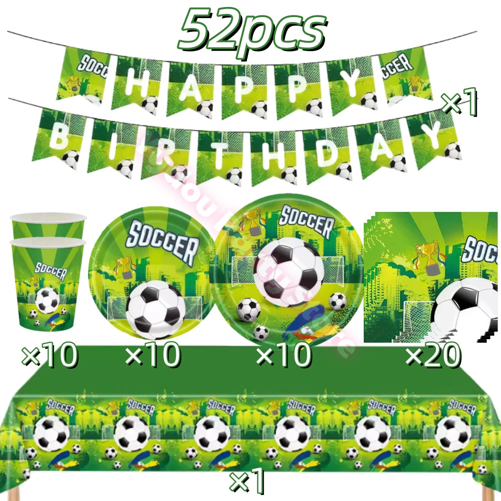Football Birthday Party Decorations Set