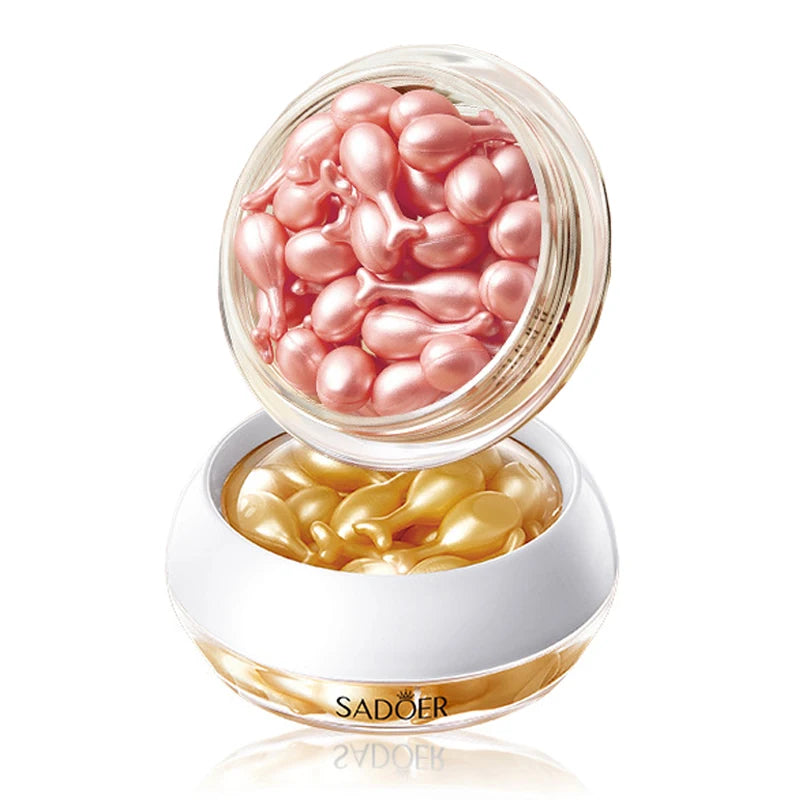 SADOER Rose & Snail Dual Face Serum Capsules — 30pcs