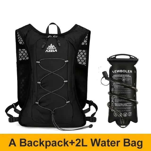 Trail Running Hydration Vest Backpack — Flask & Bladder Options