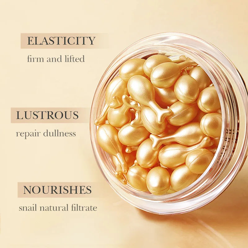 SADOER Rose & Snail Dual Face Serum Capsules — 30pcs