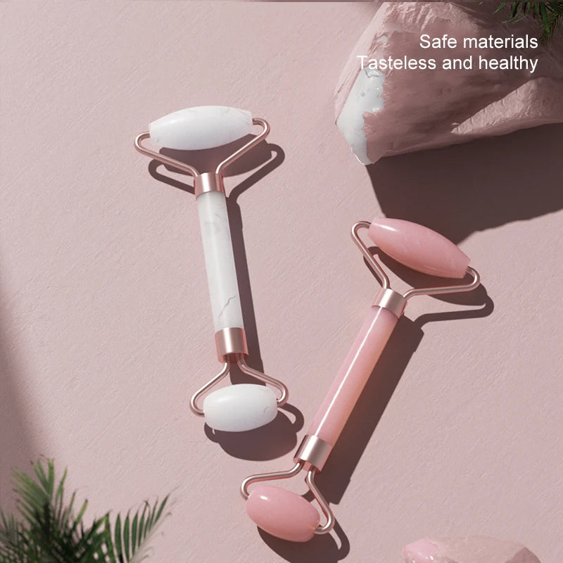 Rose Quartz Gua Sha Stone — Heart Shaped