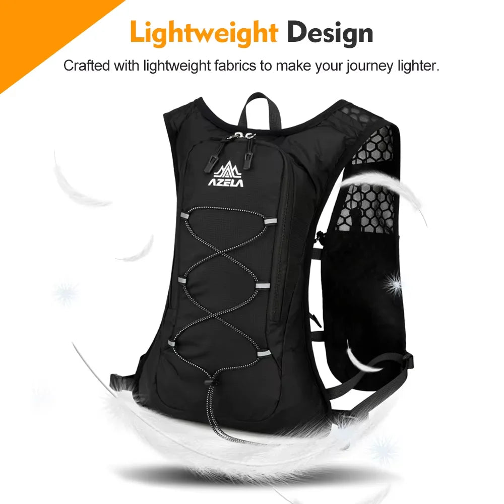 Trail Running Hydration Vest Backpack — Flask & Bladder Options