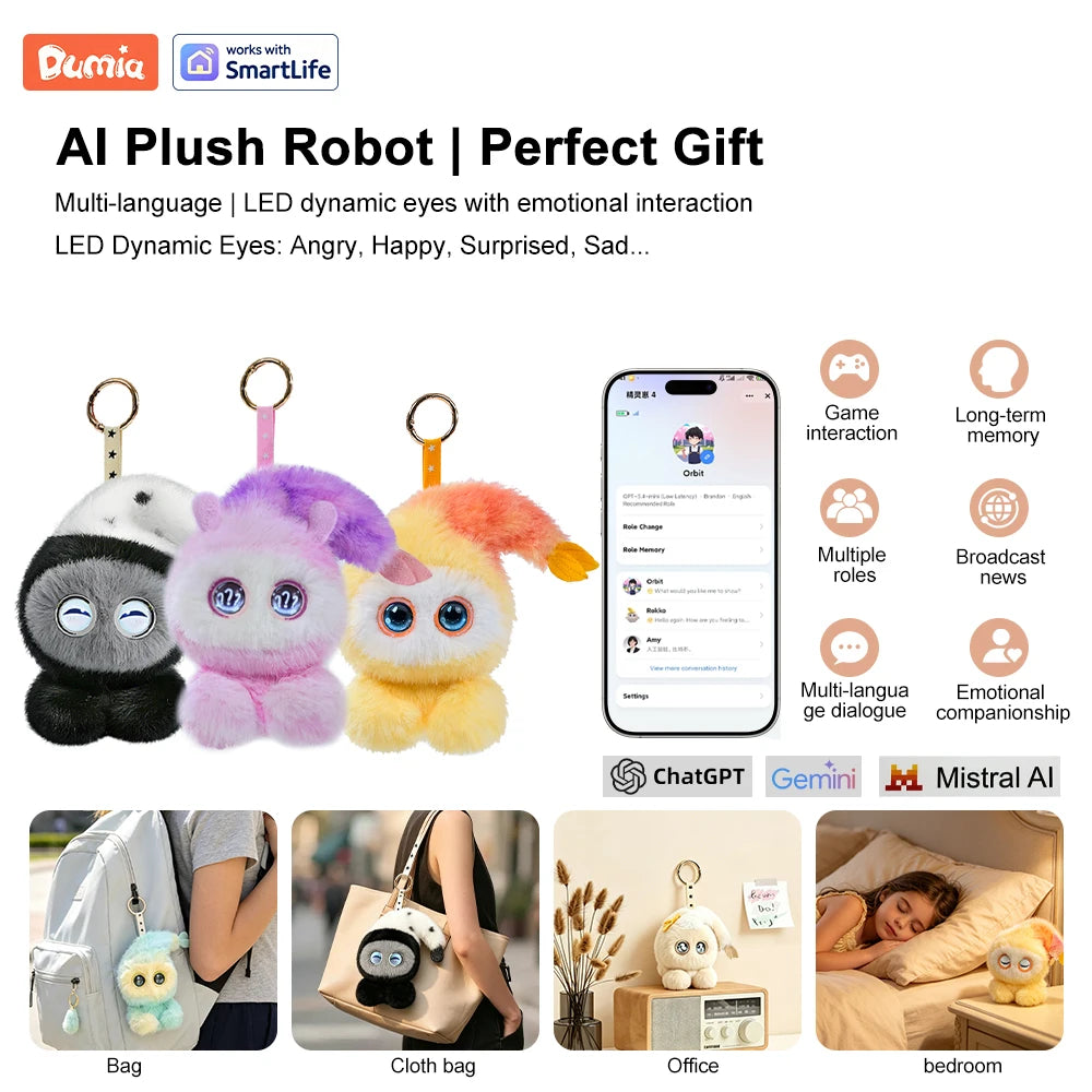 AI Talking Mushroom Elf Companion Doll