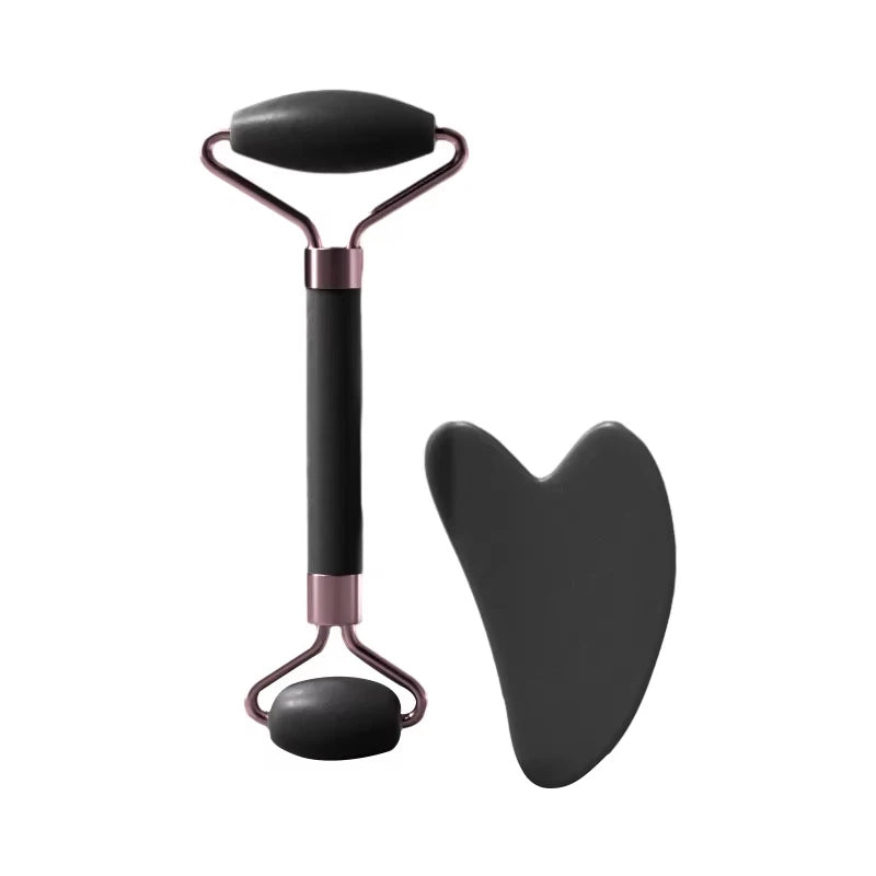 Rose Quartz Gua Sha Stone — Heart Shaped