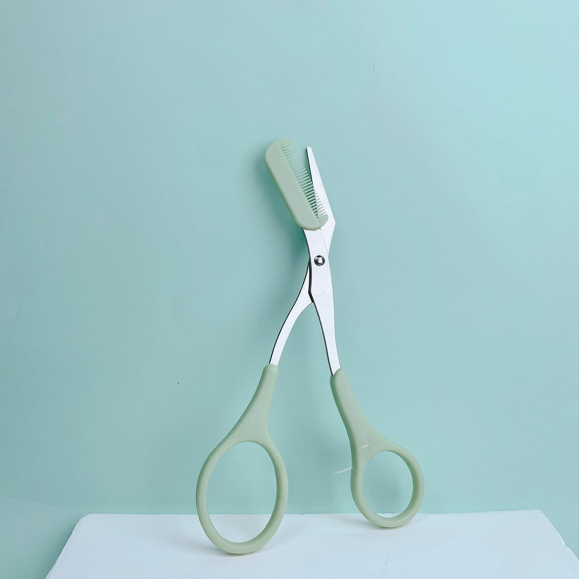 Stainless Steel Eyebrow Razor & Scissors Set