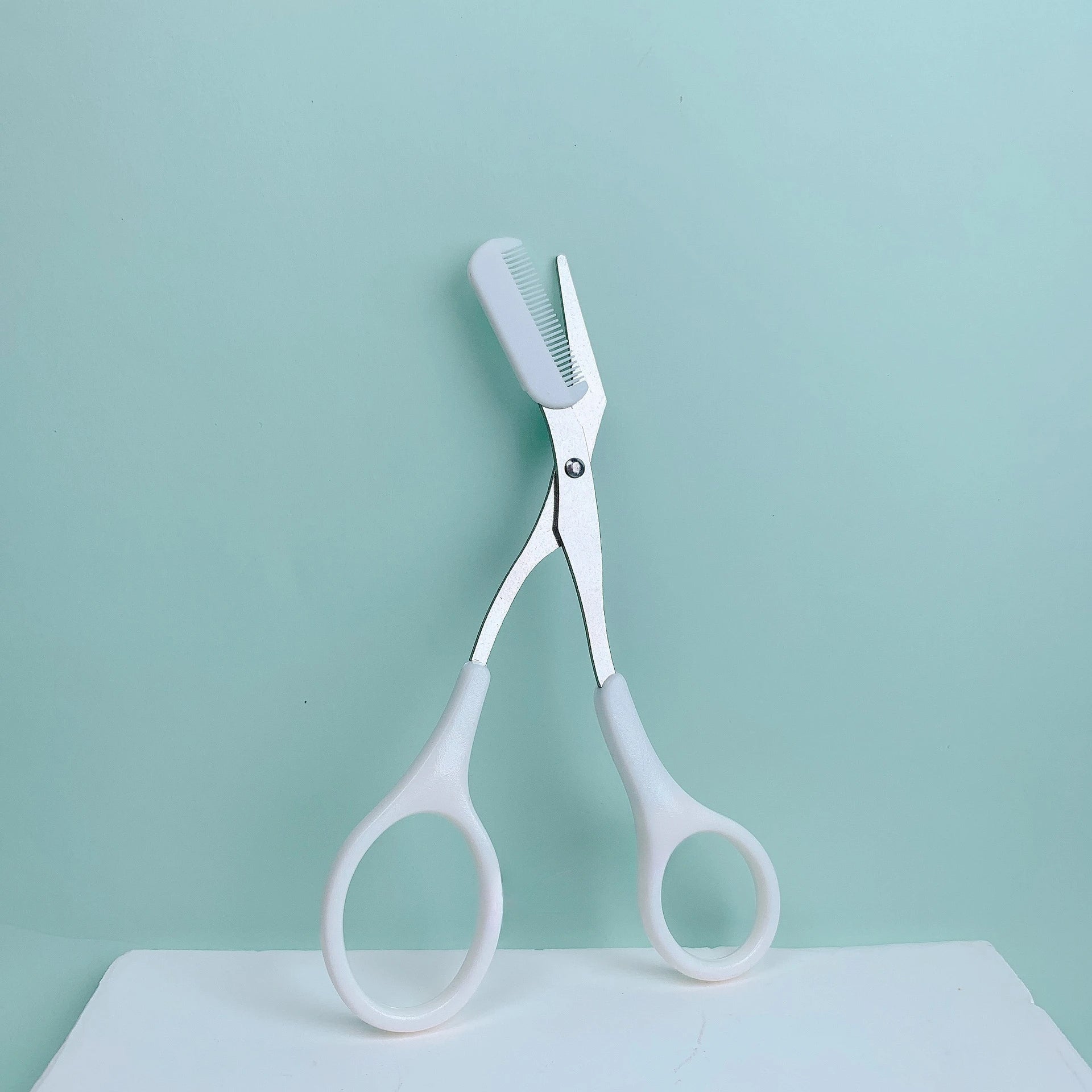 Stainless Steel Eyebrow Razor & Scissors Set