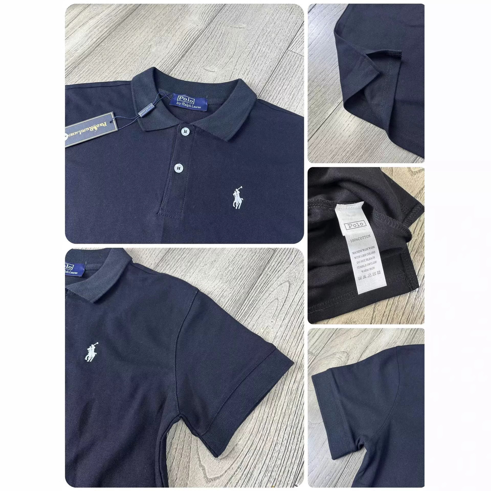 Cotton Embroidered Short-Sleeve Polo Shirt For Men And Women