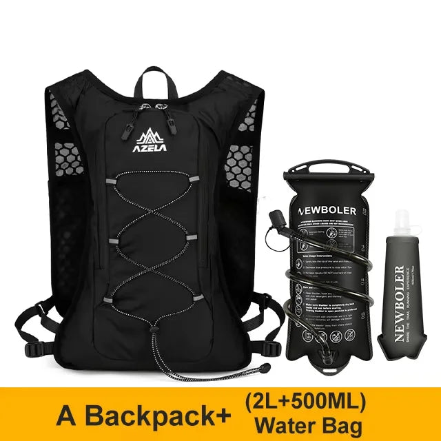 Trail Running Hydration Vest Backpack — Flask & Bladder Options