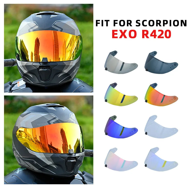 Motorcycle Helmet Visor — Anti-UV Shield