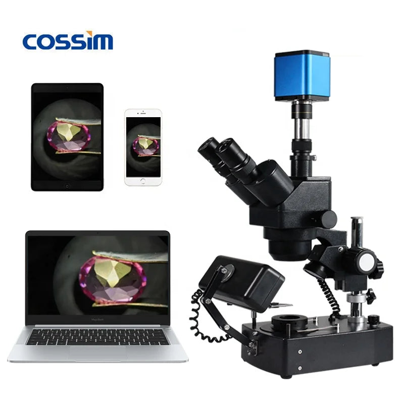 VGM400 Gem & Jewelry Binocular Microscope — 10x–160x
