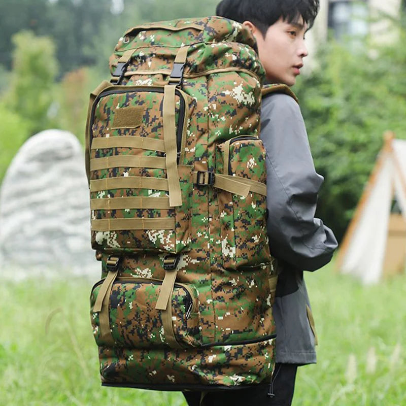 100L Outdoor Camping & Hiking Backpack