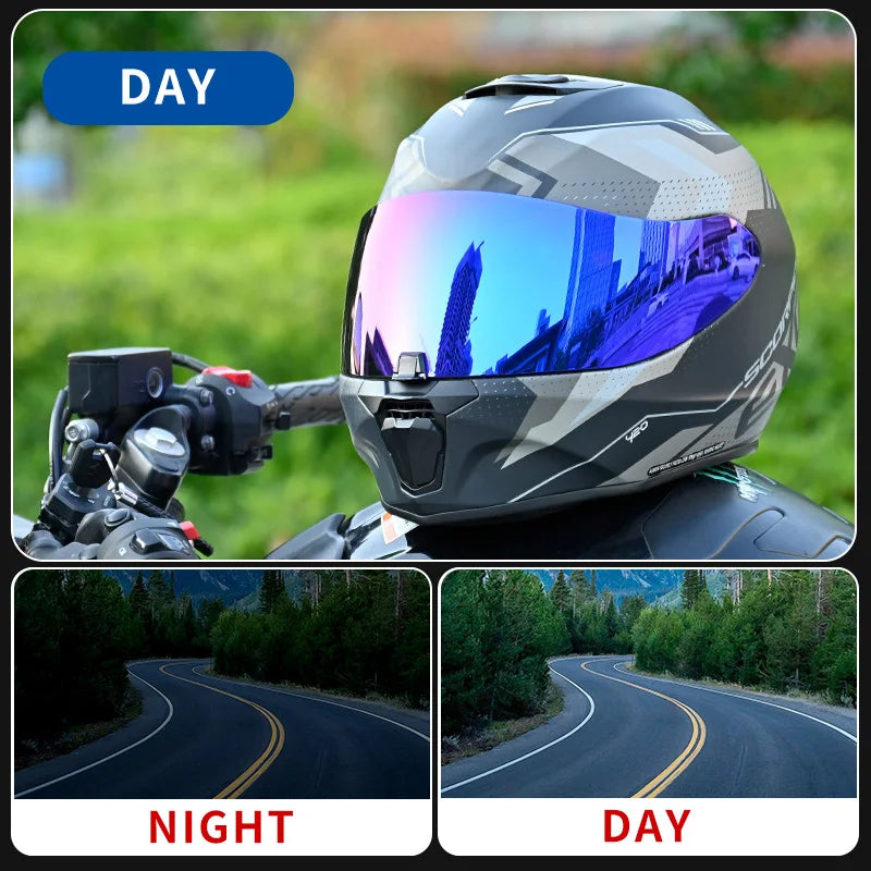 Motorcycle Helmet Visor — Anti-UV Shield