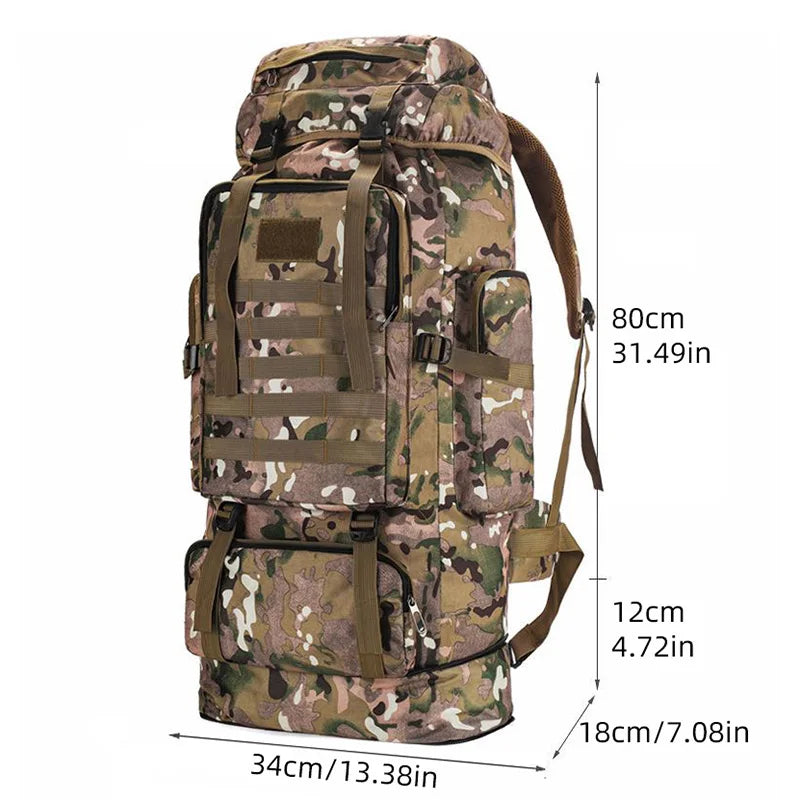 100L Outdoor Camping & Hiking Backpack