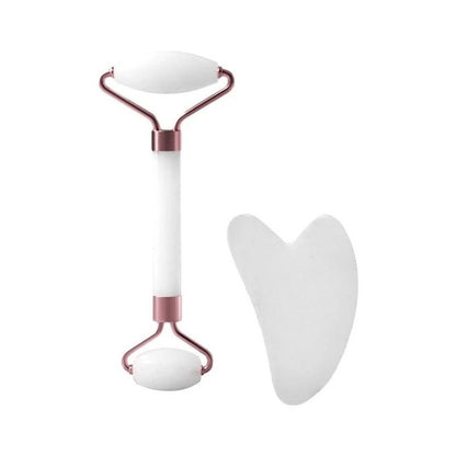 Rose Quartz Gua Sha Stone — Heart Shaped