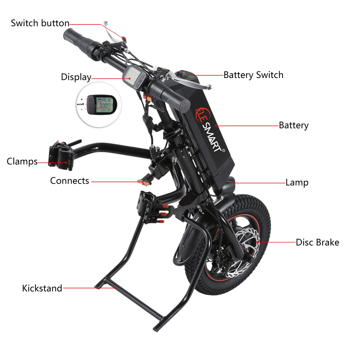 Electric Handcycle Wheelchair Conversion Kit