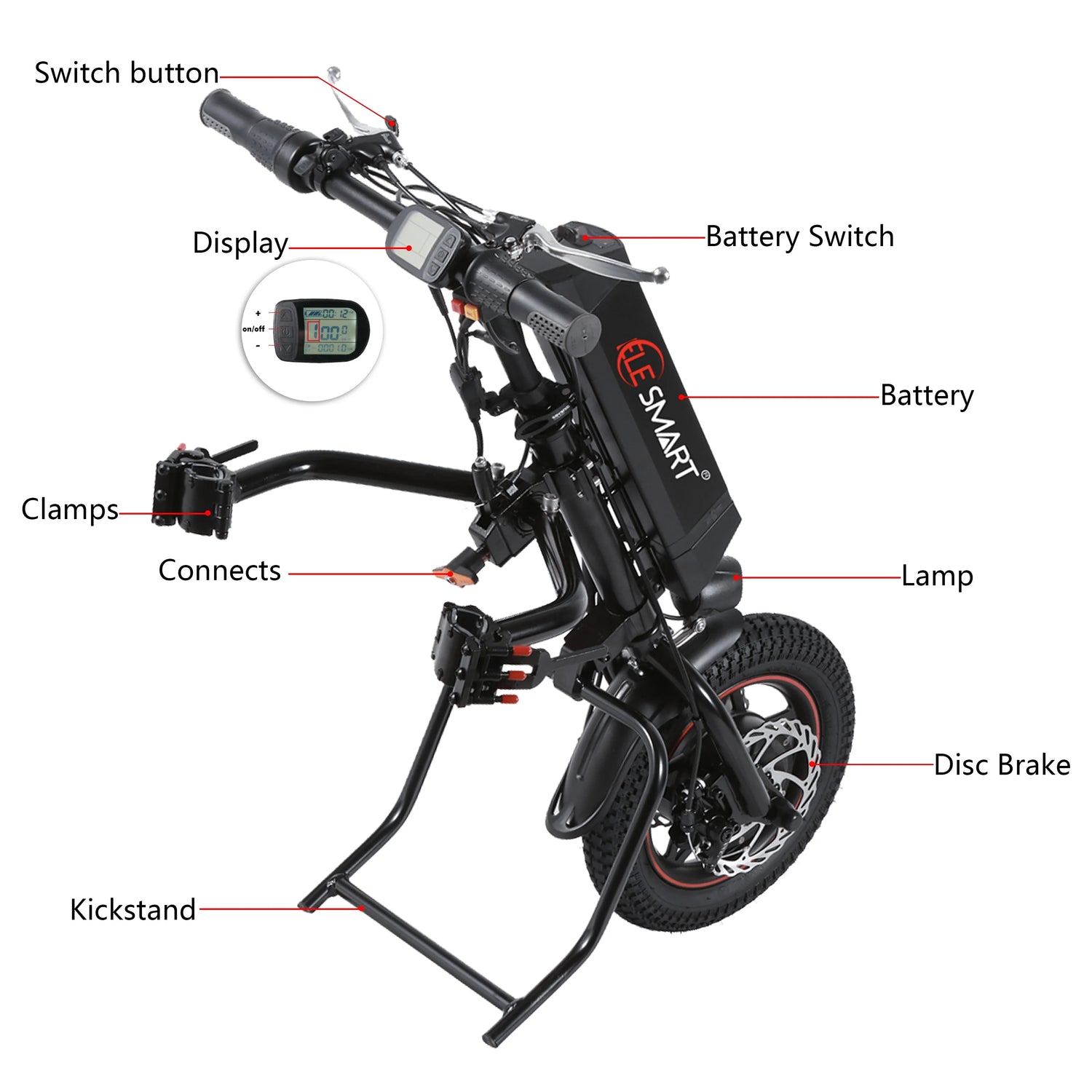 Electric Handcycle Wheelchair Conversion Kit