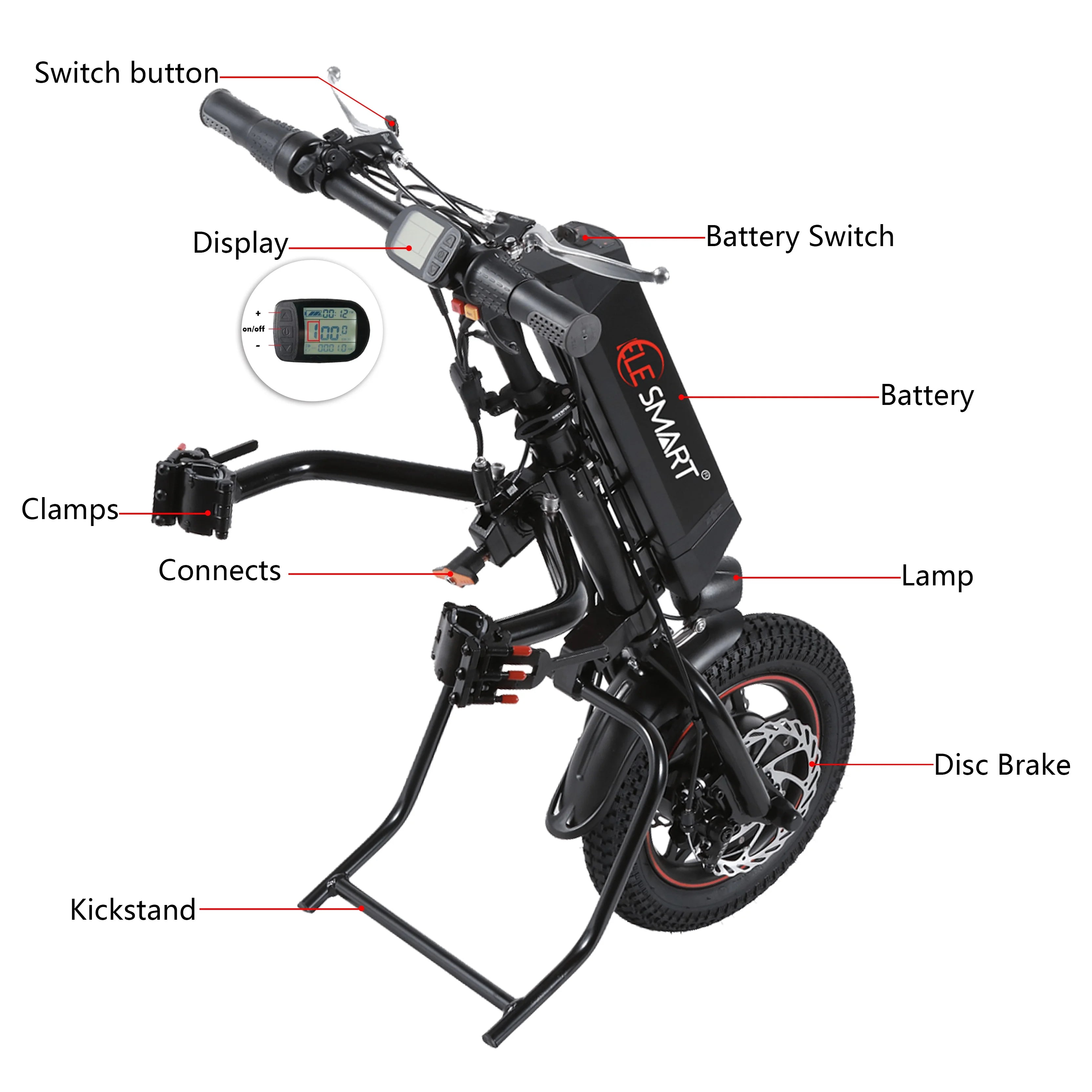 Electric Handcycle Wheelchair Conversion Kit