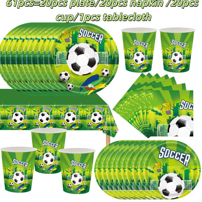 Football Birthday Party Decorations Set