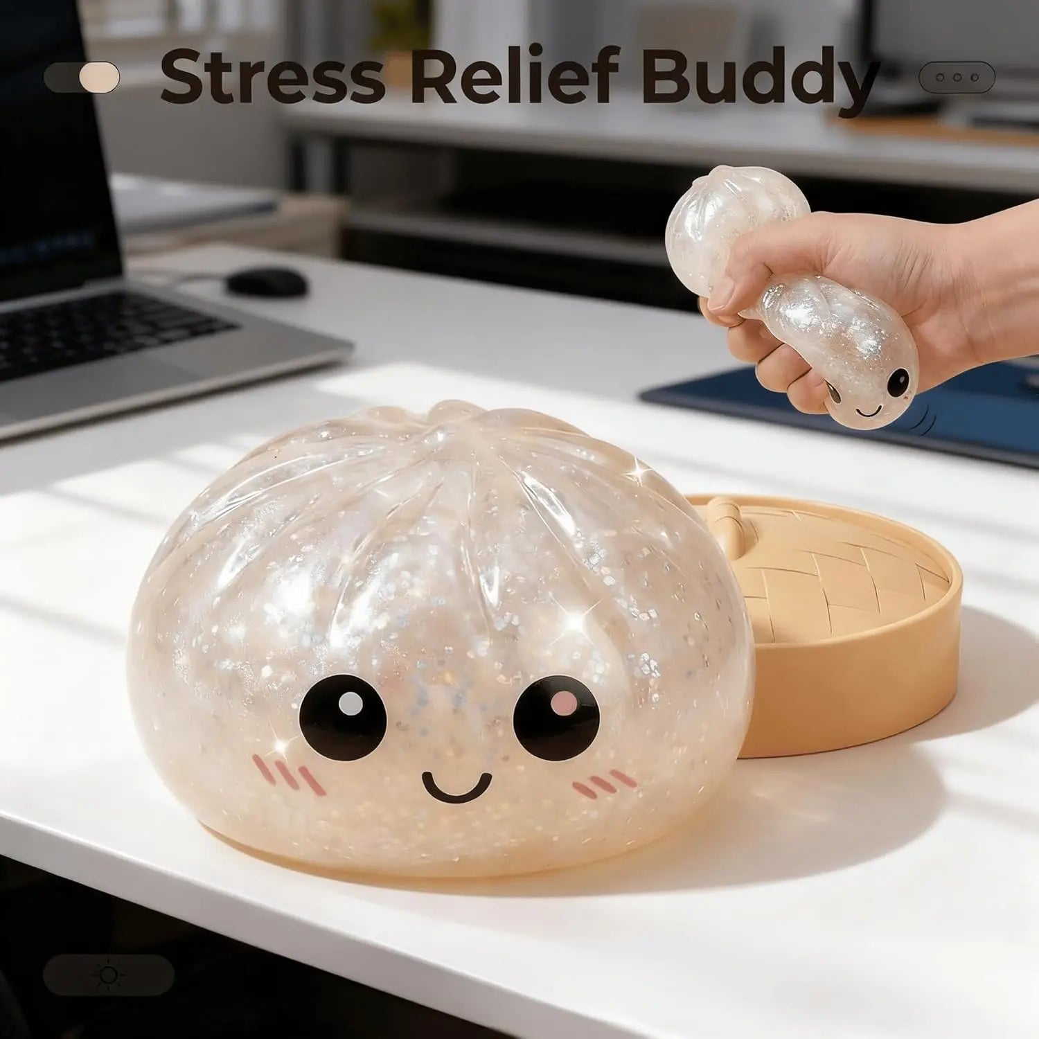 Glitter Dumpling Stress Ball