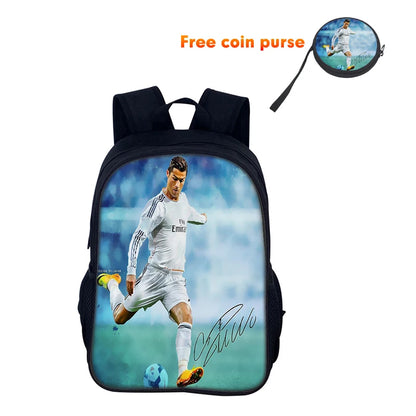 Ronaldo CR Football Star School Backpack