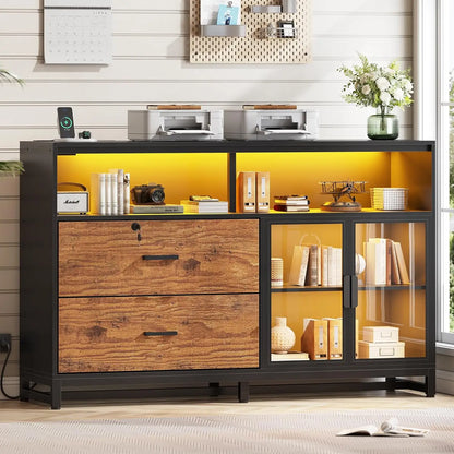 2-Drawer Lockable Filing Cabinet — Home Office