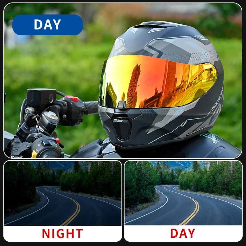Motorcycle Helmet Visor — Anti-UV Shield