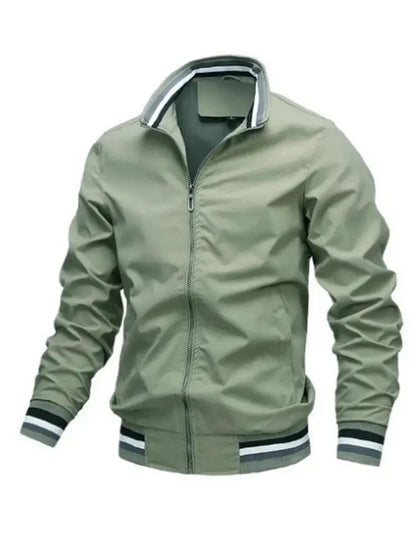 Men Windbreaker Jacket White Casual Jacket Fashion Men Outdoor Waterproof Sports Coat Spring Summer Bomber jacket Men Clothing