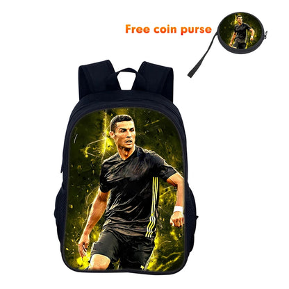 Ronaldo CR Football Star School Backpack
