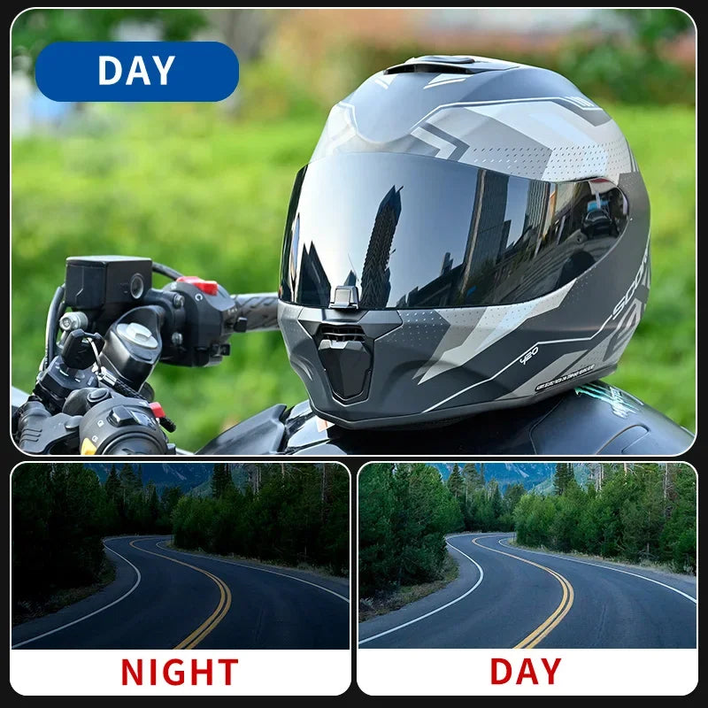 Motorcycle Helmet Visor — Anti-UV Shield