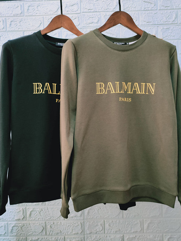 Pure Cotton Long-Sleeved Sweatshirt
