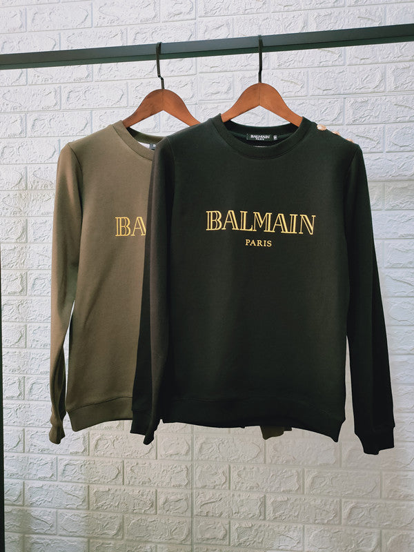 Pure Cotton Long-Sleeved Sweatshirt