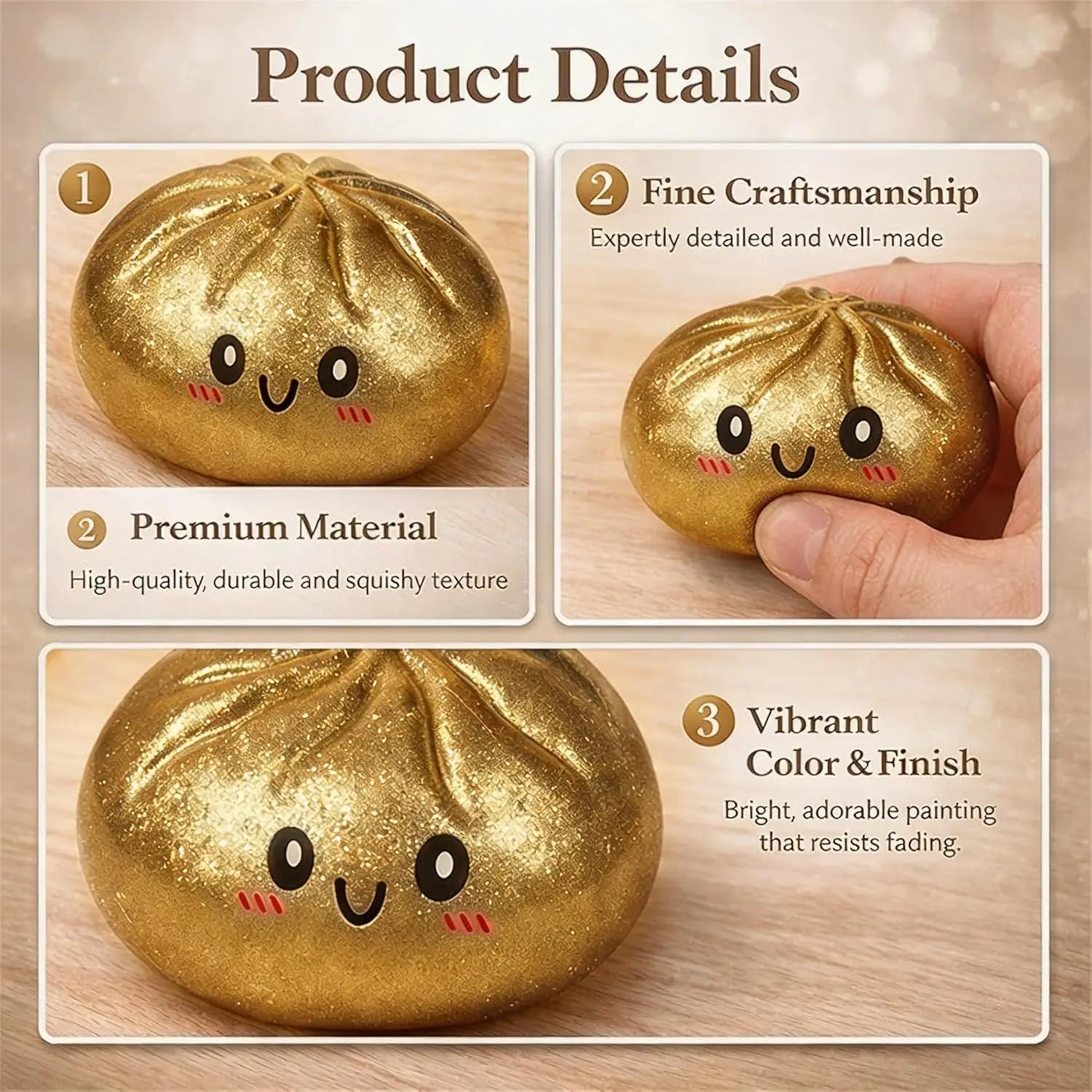 Glitter Dumpling Stress Ball