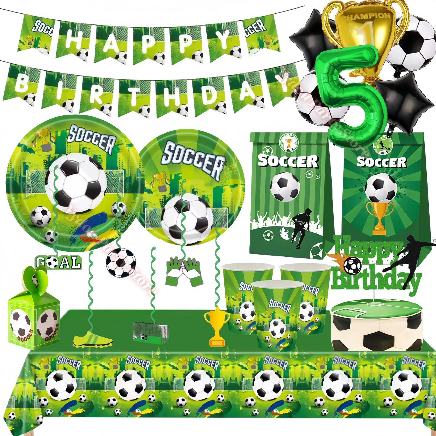 Football Birthday Party Decorations Set