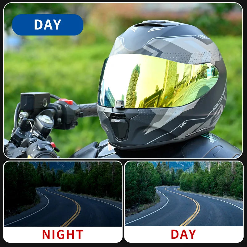Motorcycle Helmet Visor — Anti-UV Shield