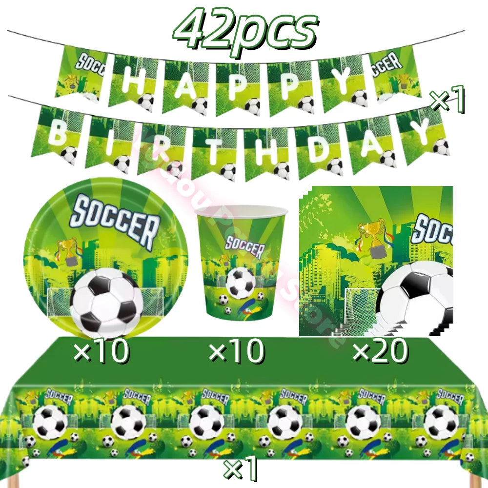 Football Birthday Party Decorations Set