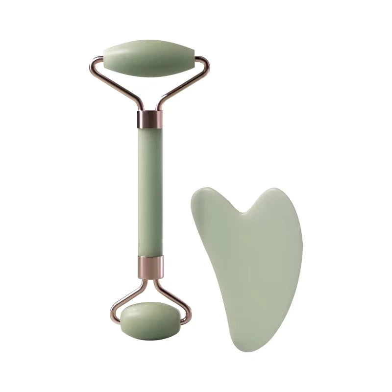 Rose Quartz Gua Sha Stone — Heart Shaped