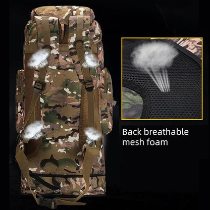 100L Outdoor Camping &amp; Hiking Backpack