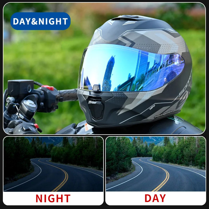 Motorcycle Helmet Visor — Anti-UV Shield