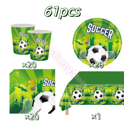 Football Birthday Party Decorations Set