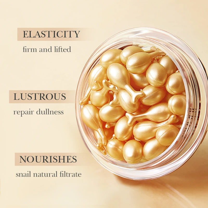 SADOER Snail Face Serum Capsules — 30pcs Hydrating