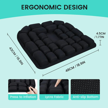 Inflatable 3D Ergonomic Seat Cushion