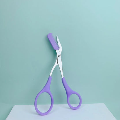Stainless Steel Eyebrow Razor &amp; Scissors Set