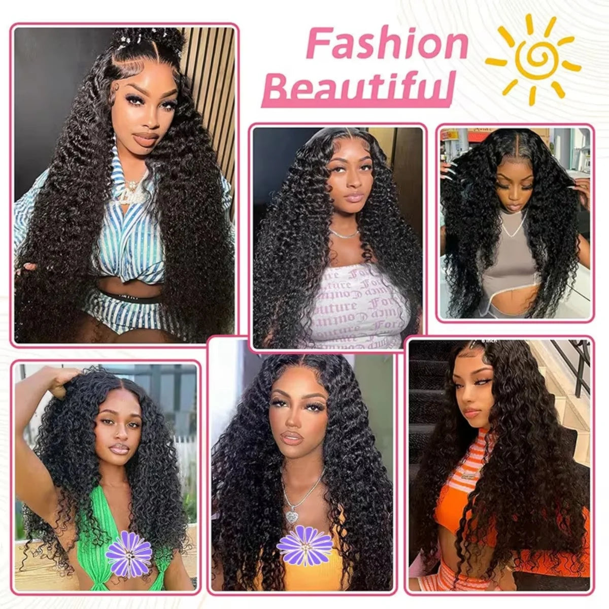 Burmese Curly Deep Wave HD Lace Front Wig