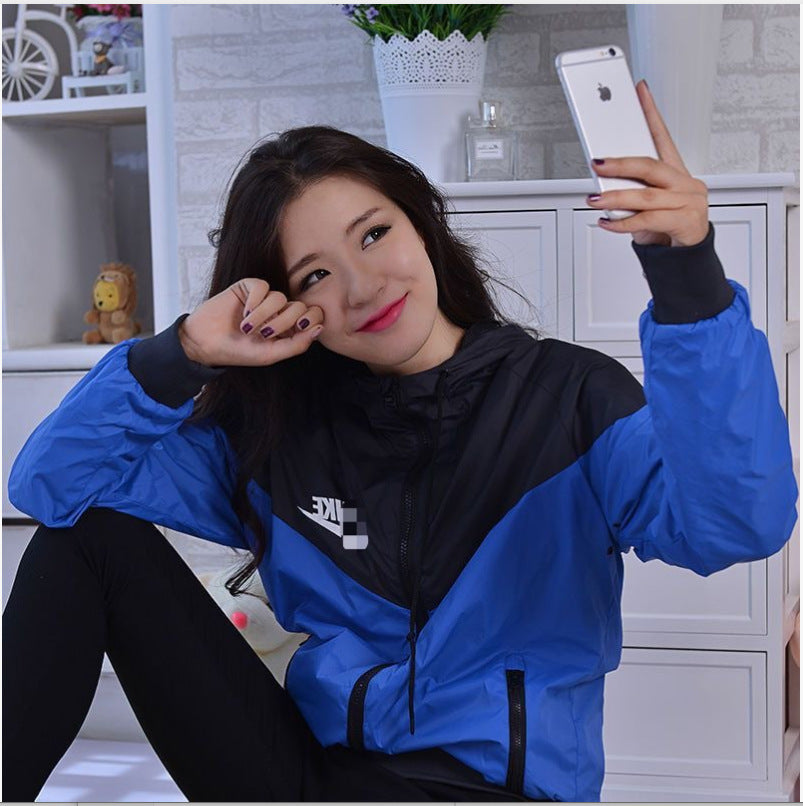 Polyester Windbreaker Sun Protection Breathable Outdoor Loose Jacket