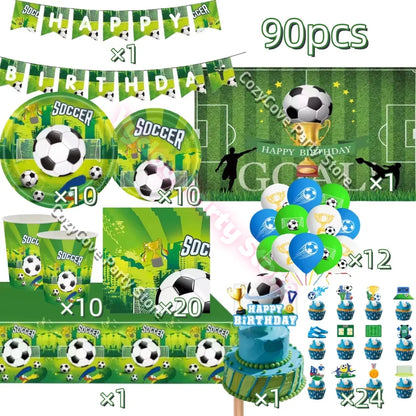 Football Birthday Party Decorations Set