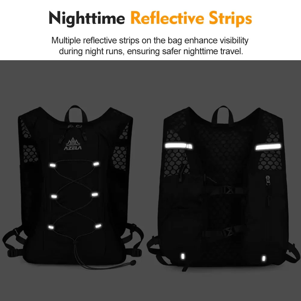 Trail Running Hydration Vest Backpack — Flask &amp; Bladder Options